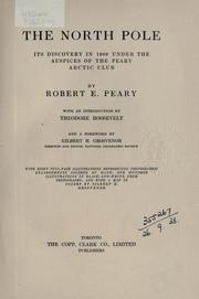 Cover of: The North Pole by Robert E. Peary