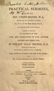 Cover of: Practical sermons by Joseph Milner