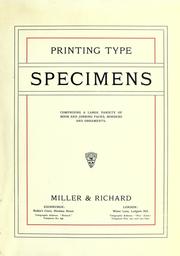 Cover of: Printing type specimens