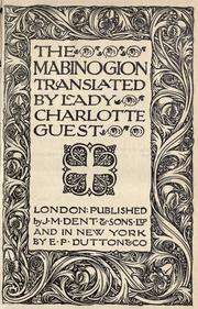 Cover of: The Mabinogion by translated by Lady Charlotte Guest.