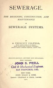 Cover of: Sewerage. by A. Prescott Folwell