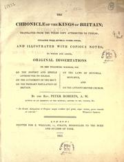 Cover of: The Chronicle of the kings of Britain