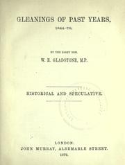 Cover of: Gleanings of past years, 1875-8.