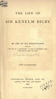 Cover of: life of Sir Kenelm Digby