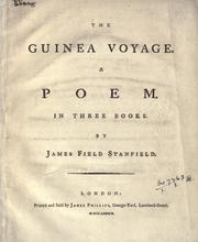 Cover of: The Guinea voyage: a poem.