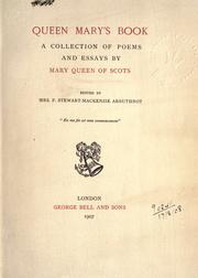 Cover of: Queen Mary's book by Mary Queen of Scots