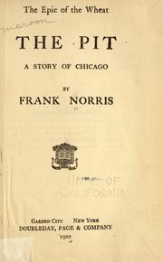 Cover of: The  pit by Frank Norris