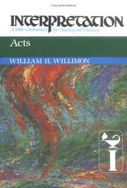 Cover of: Acts by William H. Willimon