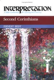 Second Corinthians by Ernest Best