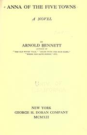 Cover of: Anna of the Five Towns by Arnold Bennett