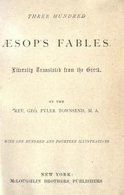 Cover of: Three hundred Aesop's fables