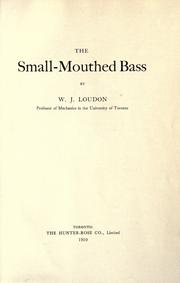 The small-mouthed bass by W. J. Loudon