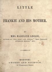 Cover of: Little Frankie and his mother