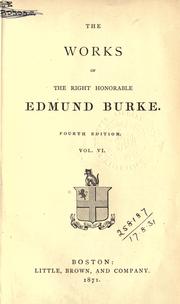 Cover of: Works. by Edmund Burke