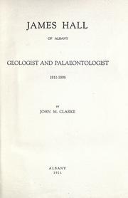 Cover of: James Hall of Albany: geologist and palaeontologist, 1811-1898