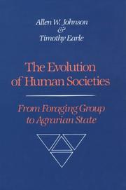 Cover of: Evolution of Human Societies: From Foraging Group to Agrarian State