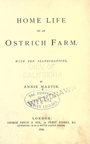 Cover of: Home life on an ostrich farm. by Martin, Annie.