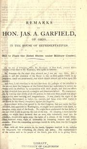 Cover of: [Speeches, 1867-1879. by James A. Garfield