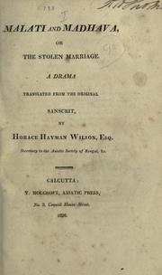Cover of: Wilson's theatre of the Hindus. by H. H. Wilson