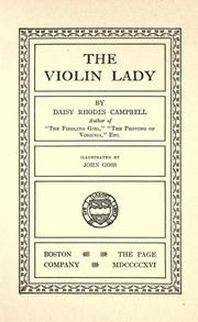 Cover of: violin lady