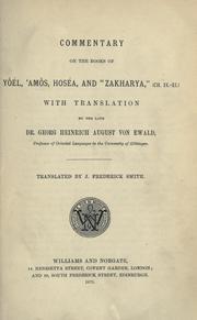 Cover of: Commentary on the prophets of the Old Testament