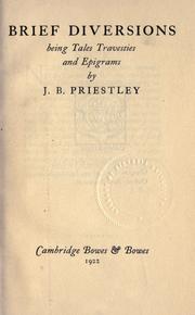 Cover of: Brief diversions