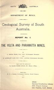Cover of: The Yelta and Paramatta Mines