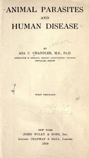Cover of: Animal parasites and human disease by Asa C. Chandler