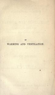A rudimentary treatise on warming and ventilation by Tomlinson, Charles