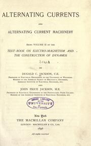 Cover of: A text-book on electro-magnetism and the construction of dynamos. by Jackson, Dugald C.