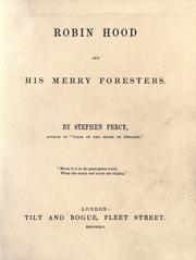 Cover of: Robin Hood and his merry foresters by Joseph Cundall
