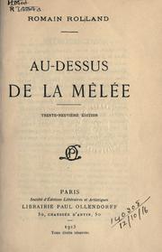 Cover of: Au-dessus de la m©Đel©Øe