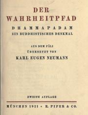 Cover of: Der Wahrheitpfad, Dhammapadam by 