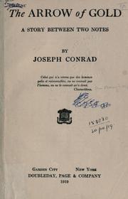 Cover of: The arrow of gold by Joseph Conrad