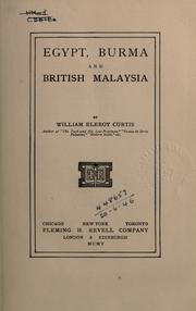 Cover of: Egypt, Burma and British Malaysia.