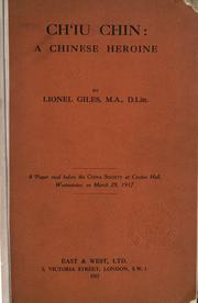 Cover of: Ch'iu Chin by Lionel Giles