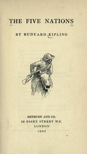 The  five nations by Rudyard Kipling