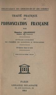 Cover of: Traité pratique de prononciation français.
