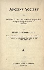 Cover of: Ancient society by Lewis Henry Morgan