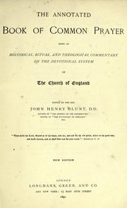 Cover of: The annotated book of common prayer by Church of England