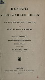 Cover of: Ausgewählte Reden. by Isocrates