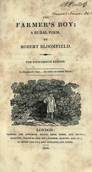 The farmer's boy by Robert Bloomfield
