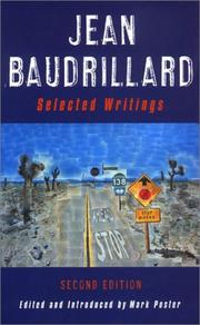 Cover of: Jean Baudrillard: Selected Writings: Second Edition