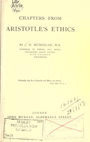 Cover of: Chapters from Aristotle's ethics. by John H. Muirhead