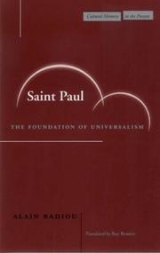 Saint Paul by Alain Badiou