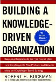 Cover of: Building a Knowledge-Driven Organization