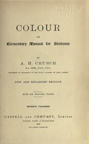 Cover of: Colour : an elementary manual for students