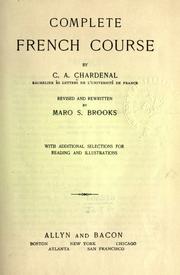 Cover of: Complete French course.: Rev. and rewritten by Maro S. Brooks, with additional selections for reading and illustrations.