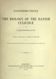Cover of: Contributions to the biology of the Danish Culicid