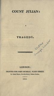 Cover of: Count Julian: a tragedy.